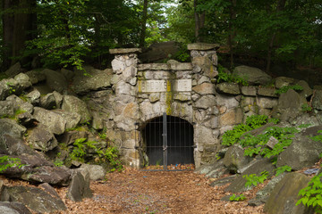 Historic Coal Mine Shaft In Northeast Pennsylvania, The United States Coal Region