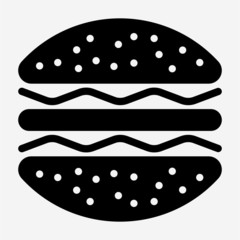 Glyph fast food pixel perfect vector icon