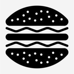 Glyph fast food pixel perfect vector icon