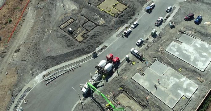 4k Drone Hyperlapse/Timelpase of New Home Construction Site