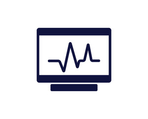 diagnose icon design round illustration,glyph style design, designed for web and app