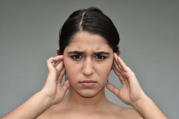 Fototapeta premium Girl And Confusion