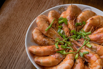 The braised prawn