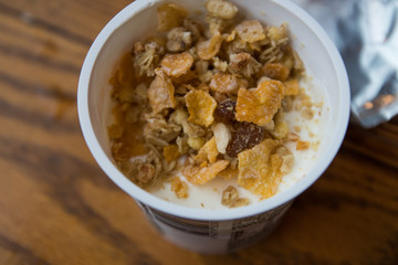 The cereal yogurt