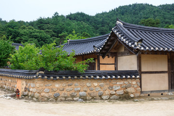 Confucianist Village of korea tile-roofed house