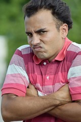 Fototapeta premium Stubborn Young Colombian Male