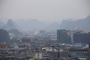 Foggy Day in Guilin, China