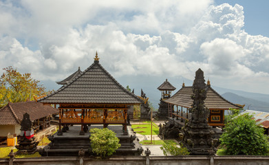 Fototapeta premium First temple at Pura Lempuyang near Agung volcano , Bali, Indonesia