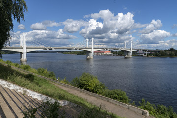 Кимры. Савеловский мост через реку Волгу.