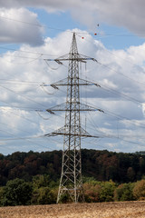 an electricity pole