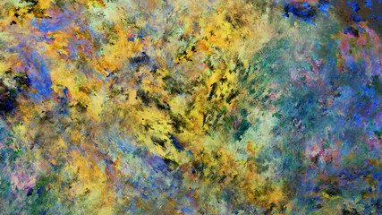 Obraz na płótnie Canvas Abstract colorful painted texture. Fractal background. Fantasy digital art. 3D rendering.
