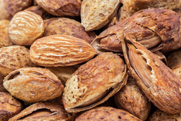 roasted almond seed high protein healthy natural food