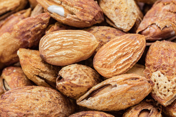 roasted almond seed high protein healthy natural food