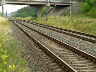 Fototapeta na wymiar Railway track view