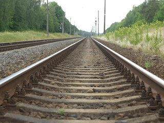 Fototapeta premium Railway track view