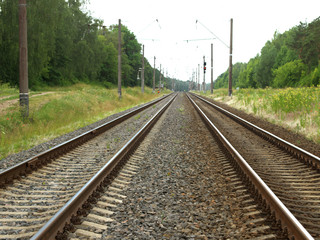 Obraz premium Railway track view