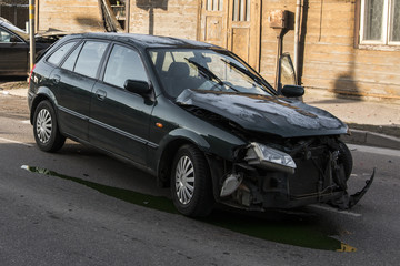 Obraz na płótnie Canvas cars involved in a collision or crash