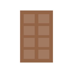  dark chocolate, food and gastronomy set, flat icon