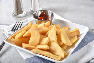 Thick cut french fries
