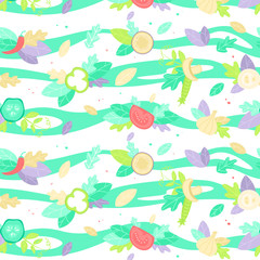 Horizontal Autumn pattern design