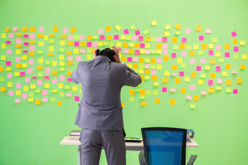 Businessman with many conflicting priorities   