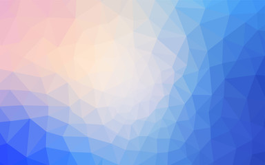 Fototapeta premium Light Pink, Blue vector polygon abstract layout.