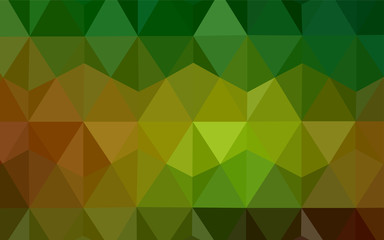 Dark BLUE vector triangle mosaic texture.