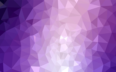 Obraz premium Light Purple vector gradient triangles template.