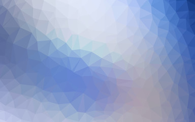 Fototapeta premium Light BLUE vector gradient triangles texture.