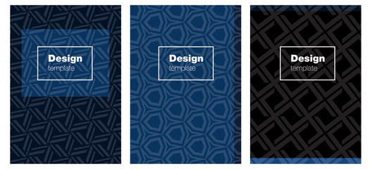 Dark BLUE vector layout for Leaflets.