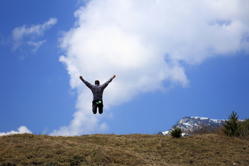 sprung zum Aufstieg