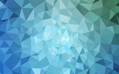 Obraz premium Light Blue, Green vector abstract mosaic backdrop.