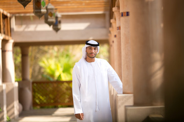 Portrait of Emirati man.�