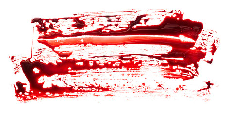 Bloodstain isolated on white background
