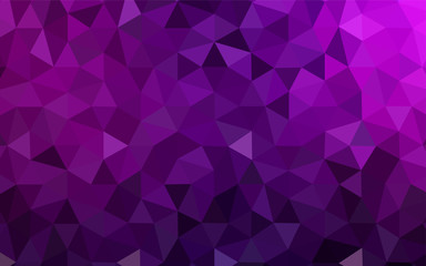 Dark Pink vector abstract polygonal pattern.