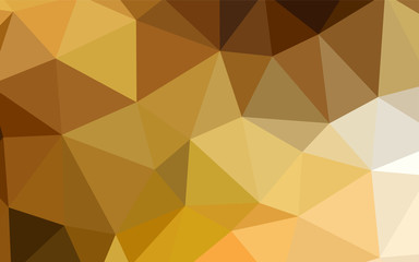 Light Orange vector polygonal pattern.