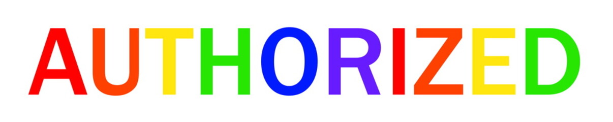 AUTHORIZED Muclticolor rainbow style