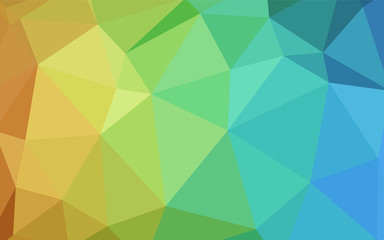 Light Blue, Yellow vector polygon abstract background.