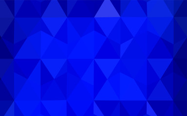 Obraz premium Dark BLUE vector polygon abstract layout.