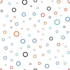 Dark Multicolor vector seamless layout with circle shapes.