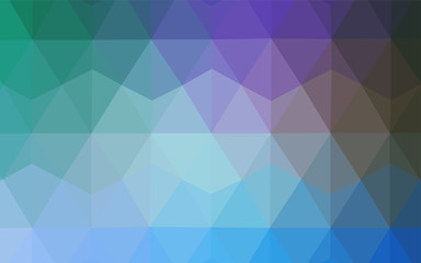 Light Blue, Green vector polygonal template.