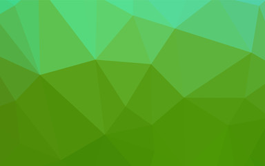 Obraz na płótnie Canvas Light Green vector polygon abstract background.
