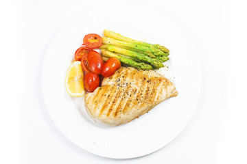 a dish of chicken breast