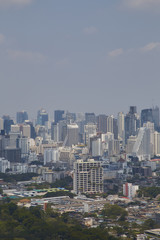 Blurred Cityscapes in Bangkok, Thailand