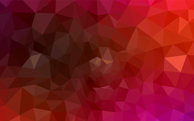 Light Pink, Red vector triangle mosaic cover.