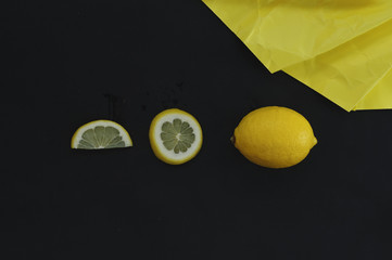 lemon abstract background
