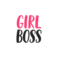 Girl boss lettering