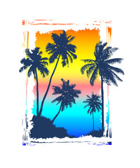 Obraz premium tropical vtctor background