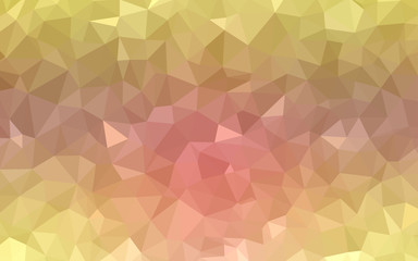 Light Pink, Yellow vector triangle mosaic texture.
