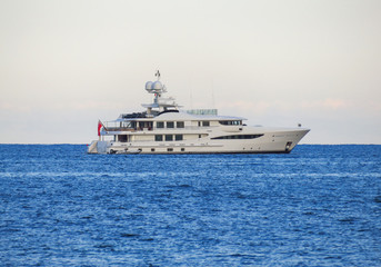 Fototapeta na wymiar Luxury big yacht